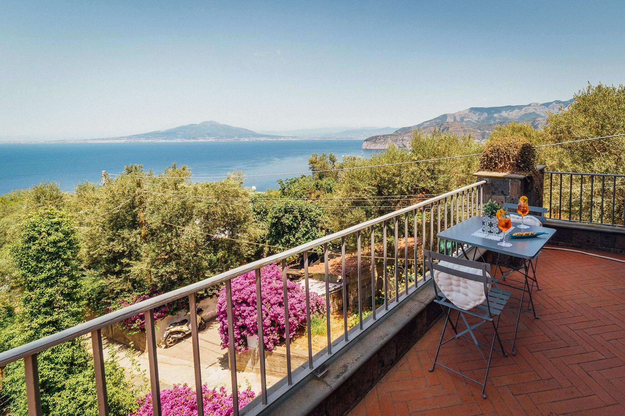 Villa Carolina Sorrento Private Heated Mini Pool And Sea View Exterior photo