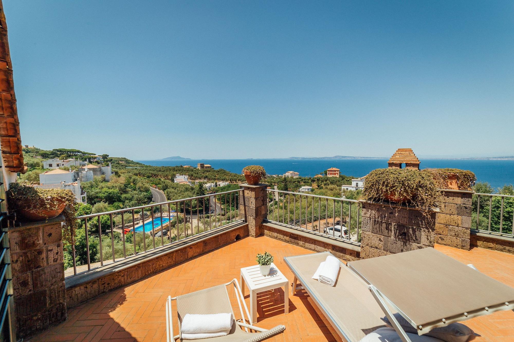 Villa Carolina Sorrento Private Heated Mini Pool And Sea View Exterior photo